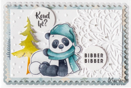 Clear stamp & die set Snow Panda CS1140