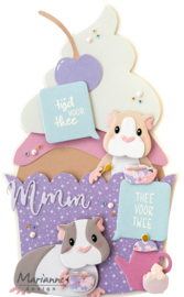 Craft stencil - Cup Cake by Marleen PS8194