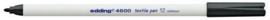 Edding Textielstift 012 grijs 1 mm