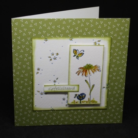 Clear stamp combi Aquarel bloemen 55.7774
