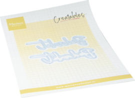 Creatables stencil Bedankt	 LR0943