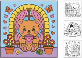 Kleurboek - Cozy Bear 1