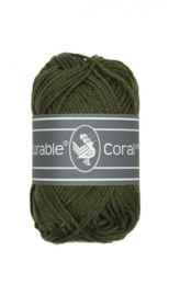 Haakkatoen 2149 Coral mini Dark olive