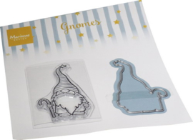 Clear stamp & dies set Gnome & cane CS1107