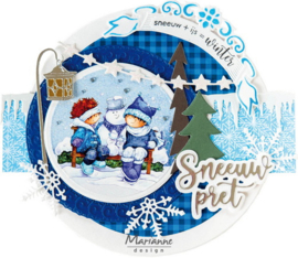 Creatables stencil Winter lantern LR0822