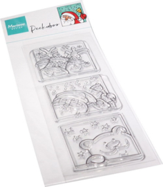 Clear stamp Peek-a-boo Santa & Friends CS1109