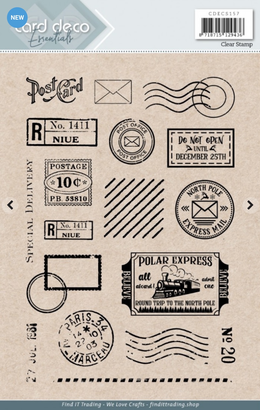 Clear Stamps - Post Card - A5