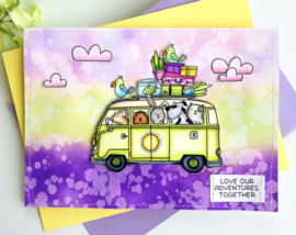 Clear stamps: Road trip