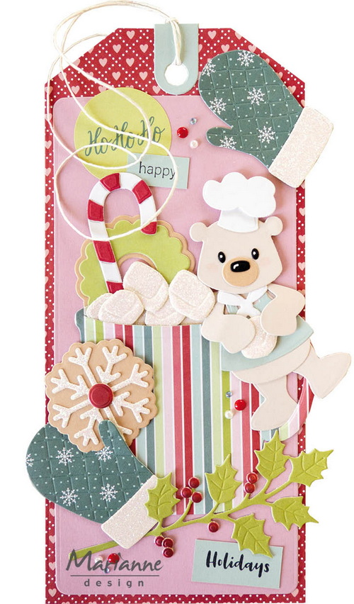Creatables stencil Holly sprigs LR0914