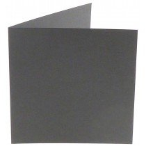 6 x vierkante kaart (13,2 x 13,2 cm) donkergrijs (971)