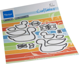 Craftables stencil Ducks by Marleen CR1619