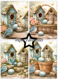 Paper Favourites - Bird House A6