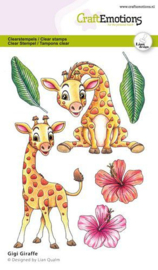 CraftEmotions clearstamps A6 Gigi - Giraffe