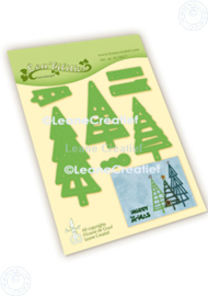 Lea’bilitie snij en embossing mal Kerstboom modern 45.9617