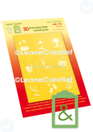 3D embossing folder met snijmal voor Herfst Labels 35.9570
