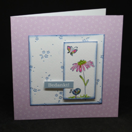 Clear stamp combi Aquarel bloemen 55.7774