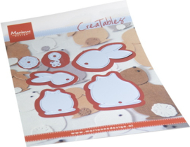 Creatables stencil Bunnies LR0850