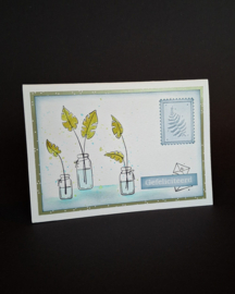 Clear stamp Bloemen met vaas 55.9358