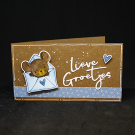 Clear Stamp & dies Hello mouse CS1152