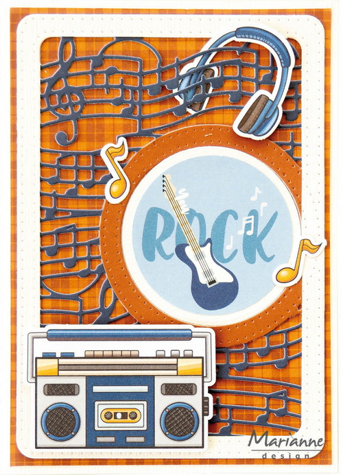 Creatables stencil Musical frame (A6) LR0911