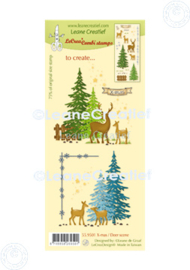 Clear stamp Kerst tafereel met hertjes 55.9501