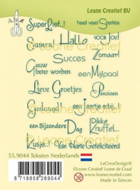 Clear stamp Teksten Nederlands 55.9044