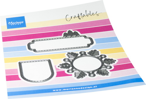 Craftables stencil Winter labels CR1701