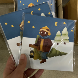 12 kerstberen kaartjes