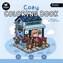 Coloring Book Cozy Flowers Shop