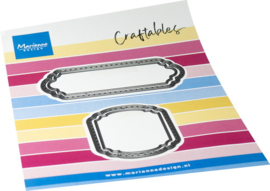 Craftables stencil Fancy labels CR1744