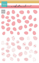 Mask stencil - 2 layer Easter eggs PS8182