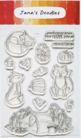 Clear stamps: Sleepy fox