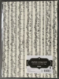 Muziekpapier 10 vel A4