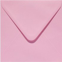 6 x vierkante envelop (14 x 14 cm) babyroze (959)