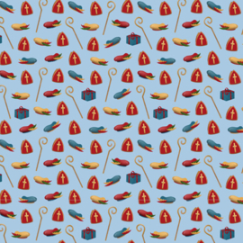 3 vellen inpakpapier Sinterklaas 50 x 70 cm