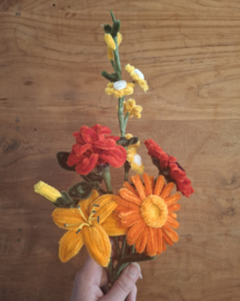 Chenilledraad 5 kleuren: oranje