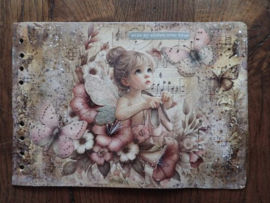 FairyBells Art Journaling & Card Making Backgrounds Set 5: Bloemen - Vlinders