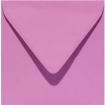 6 x vierkante envelop (14 x 14 cm) lila (914) voorheen 14 lila