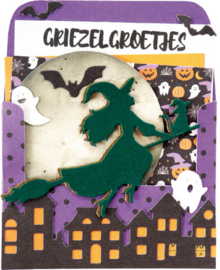 Creatables stencil Cute witch LR0933