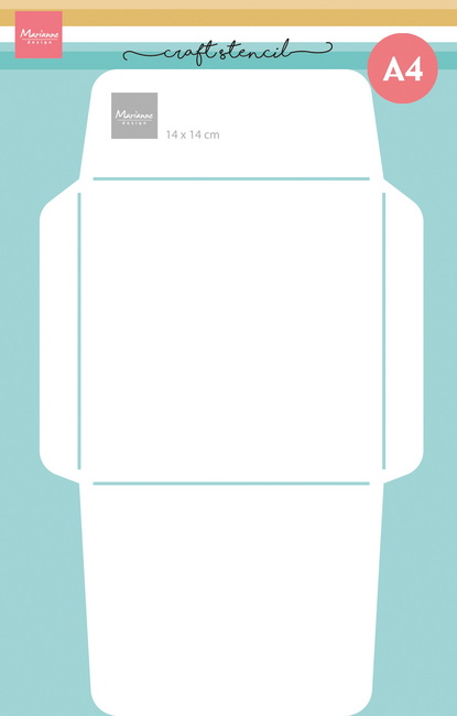 Craft stencil - A4 - Envelope 14x14 cm PS8188
