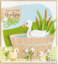Craftables stencil Ducks by Marleen CR1619