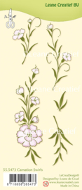 Clear stamp Leane: Carnation swirls (555473)