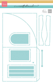 Craft stencil - A4 - Create a room by Marleen PS8186