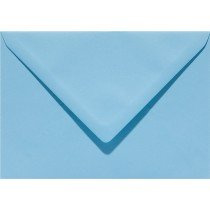 6 x envelop rechthoekig 114x162mm - C6 celeste (942) vergelijkbaar met 42 ijsblauw