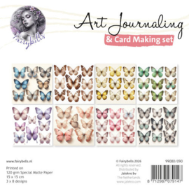 FairyBells Art Journaling & Card Making Set: Kleurrijke vlinders