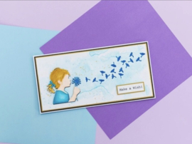 Stans, sjabloon en stempel - Make a wish