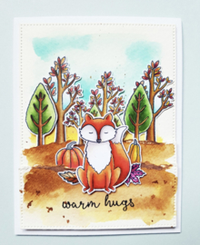 Clear stamps: Sleepy fox
