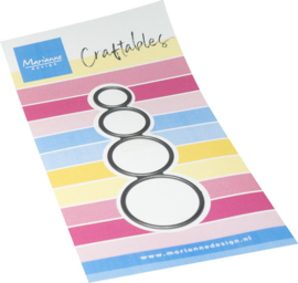 Craftables stencil Mini's - circles CR1749