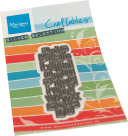 Craftables stencil Punch die alphabet CR1594