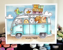 Clear stamps: Road trip